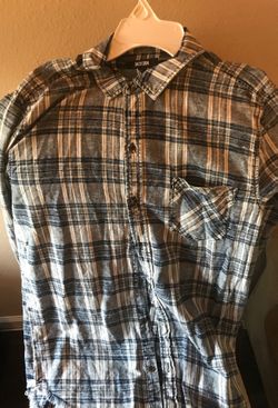 Blue white shirt