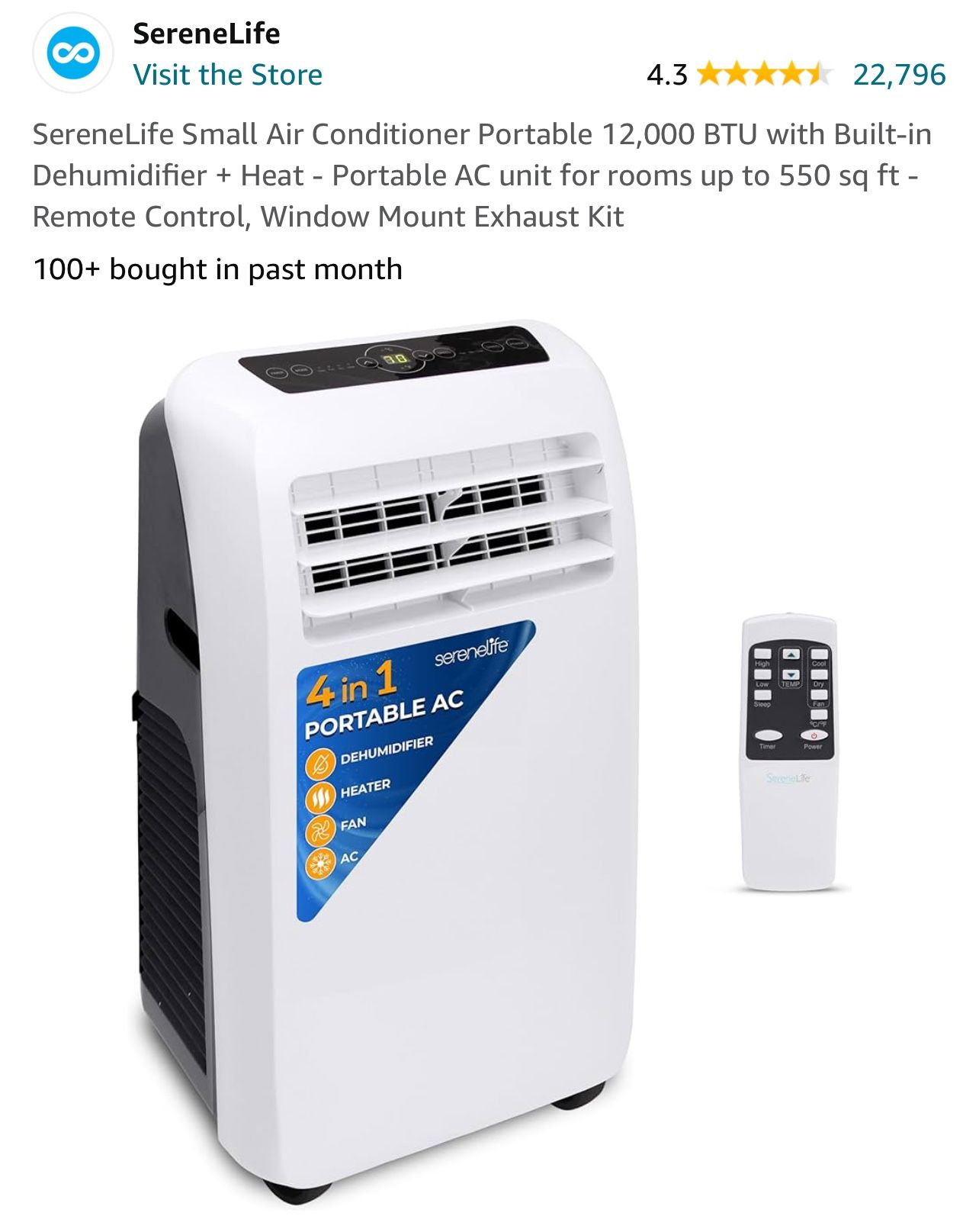 Serene life Portable Air Conditioner