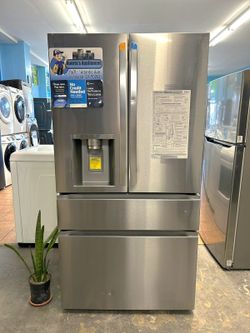 LG 26 Cu Ft 4 Door French Door Refrigerator Stainless Steel
