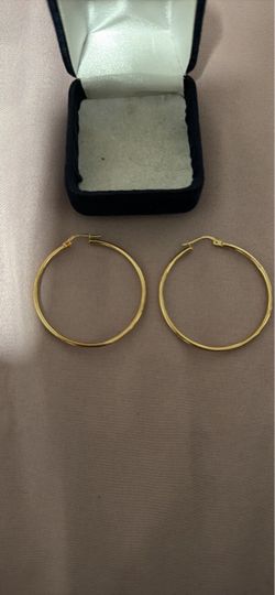 Argollas 14 k oro italiano