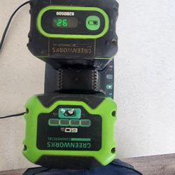 Greenworks Commercial Batteries And Chrger
