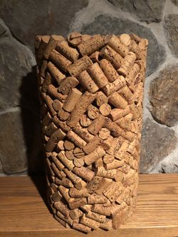 Wine cork stool- 18” high x 10” round, solid