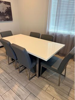 Dining table and chair
