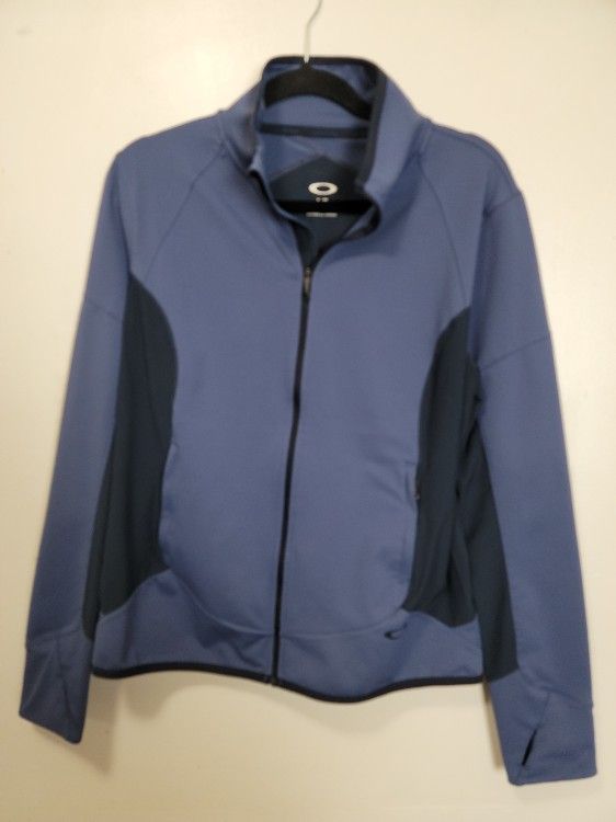 Oakley Jacket Athletic Womens Large Hydrolix Full Zip Up Jacket Thumbholes 