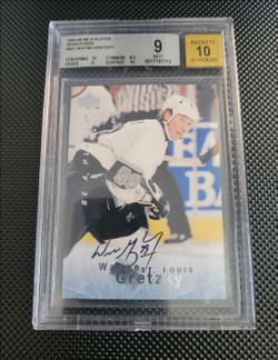 🐐 BGS 9,10 on card Auto Wayne Gretzky 2005-06 Upper Deck Be a Player Signatures Low Pop!