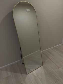 Full Length Floor Mirror, Full Body Mirror, Gold