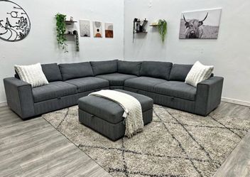 Gray Sectional Couch - Free Delivery