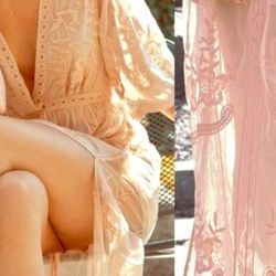 All Sizes Wishlist embroidered lace maxi romper dress