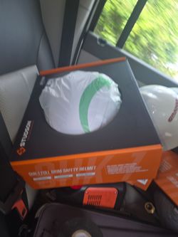 I have these new work helmets—$120 each.