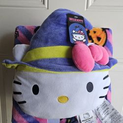 Hello Kitty Blanket With Pillow