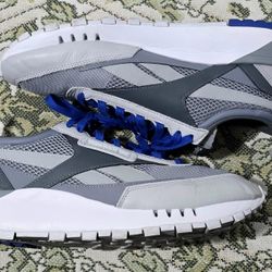 Reebok Men's CL Legacy Grey/Blue Sneakers - FZ0815 Size 12
