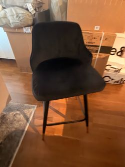3 Black Swivel Chairs