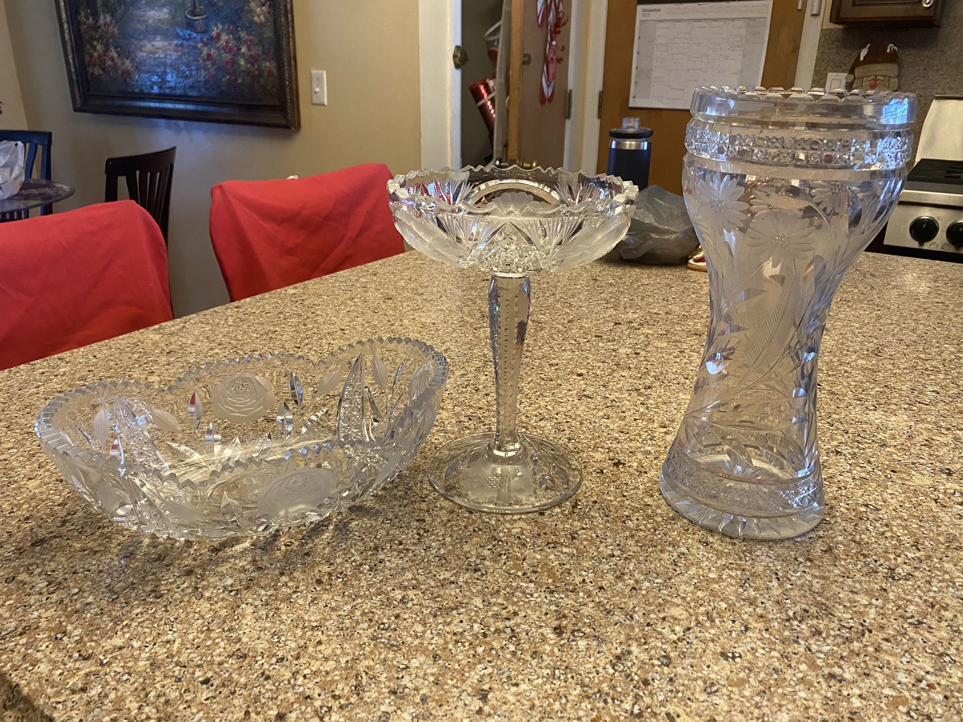 Lead Crystal Glass Pieces