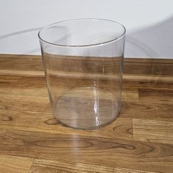 Clear Glass Cylinder Vase / Bowl – Tall & Modern