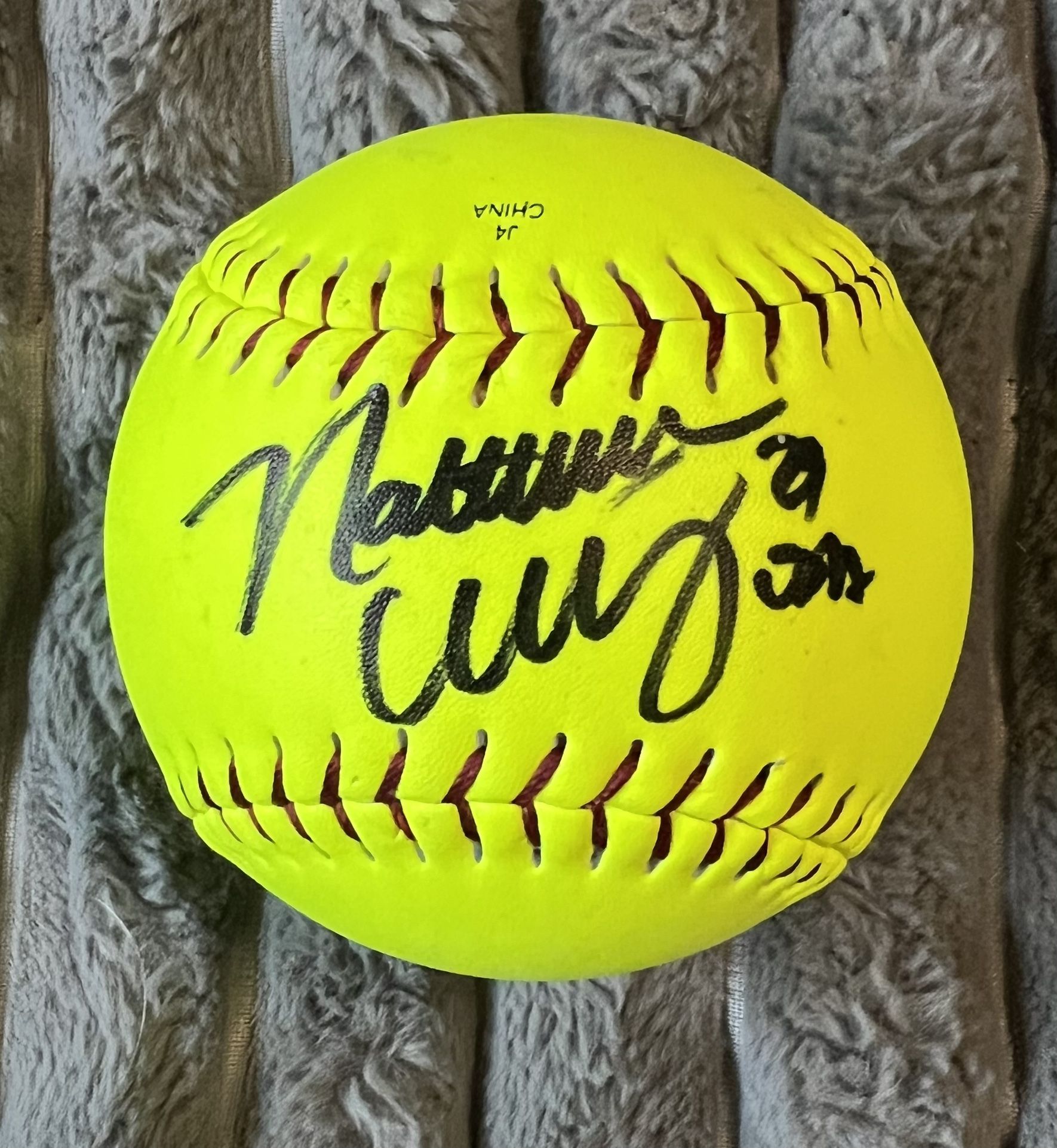 Natasha Watley Signed Softball 