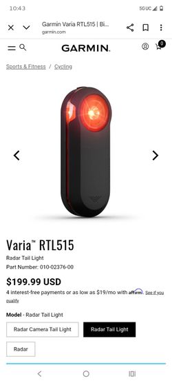 Varia RTL515, GARMIN
