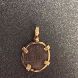 Atocha Coin 14k Gold Bezel