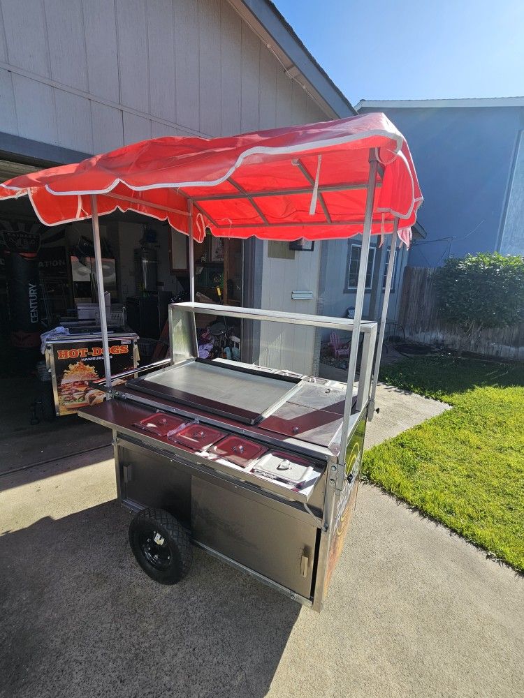 Food Cart Bill Grill / Carreta Para Comida Plancha Grande