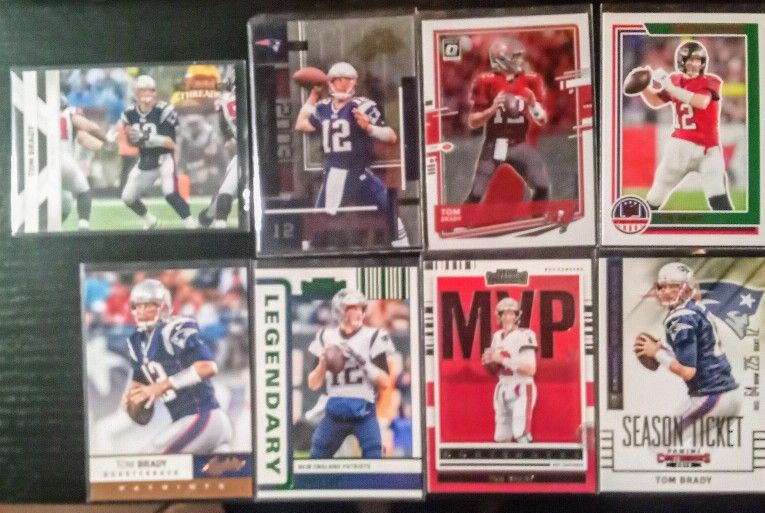 Tom Brady 8 Card Lot! Cards from 2003 until 2022