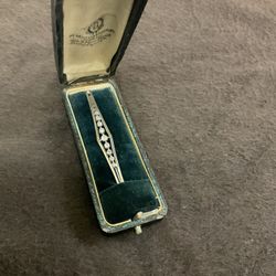 Antique Gold And Diamond Broach 