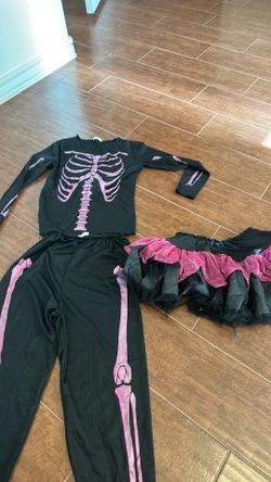 Halloween skeleton custom size 7-9 y