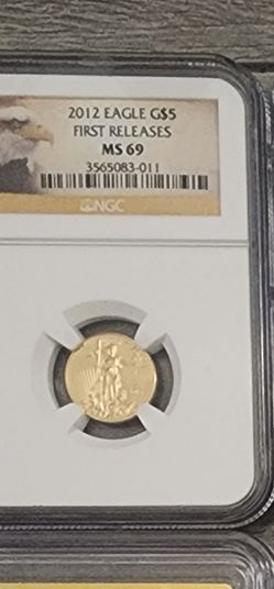 2012 MS69 Graded 1/10 Troy Oz Gold American Eagle (PCGS / NGC) -