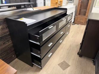 New 63-inch Dresser with 9 Drawers and LED Lighting