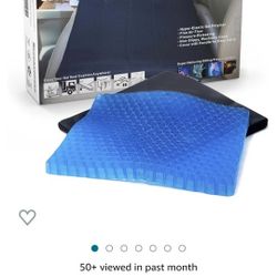 Secureguard Gel Seat Cushion - Durable, Portable Office Chair Car Seat Cushion Supports Lower Back, Tailbone, Spine, & Hips | Promotes Circulation & G