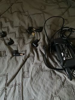 Computer charging cord with six adapters