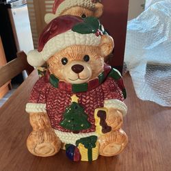 Christmas Cookie Jar and Candy Dish