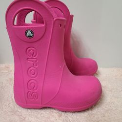Crocs Rubber Boots Girls Size 11