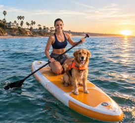 Inflatable Paddle Board Stand Up Paddle Board SUP Board Ultra-Light (17LBS) For Summer Surfing