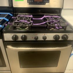 GE Profile Gas Stove Stainless Steel Working Perfectly 4 Months Warranty 