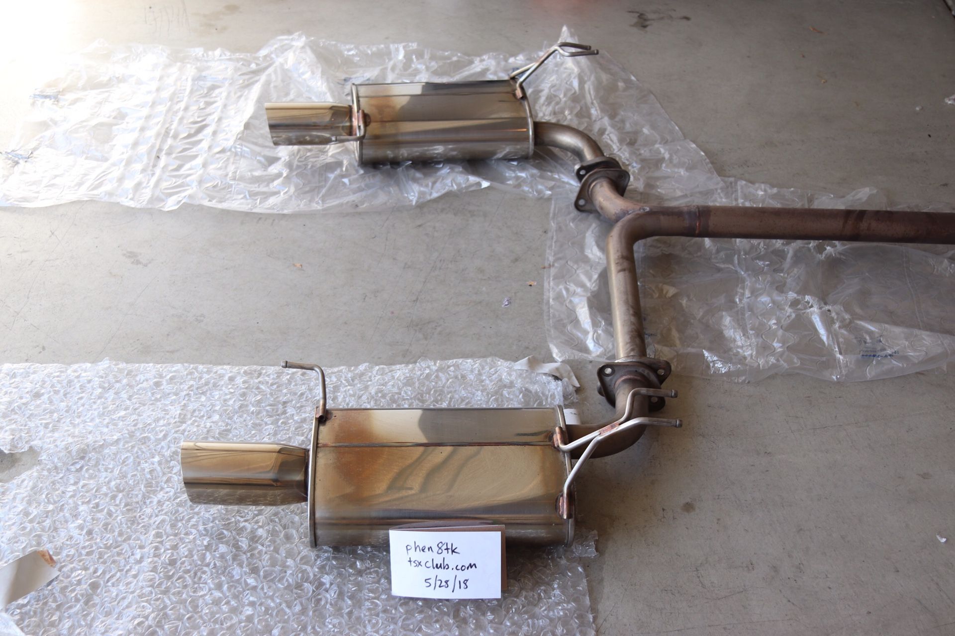 Acura TSX Fujitsubo Legalis R Catback Exhaust