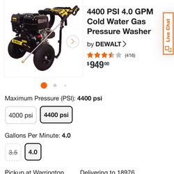 Dewalt Power Washer