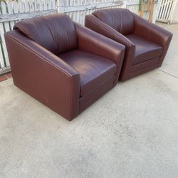 LEATHER CHAIRS 