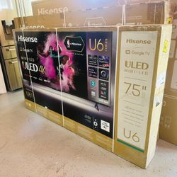 75” Hisense U6N ULED Mini LED 4K UHD Smart Tv