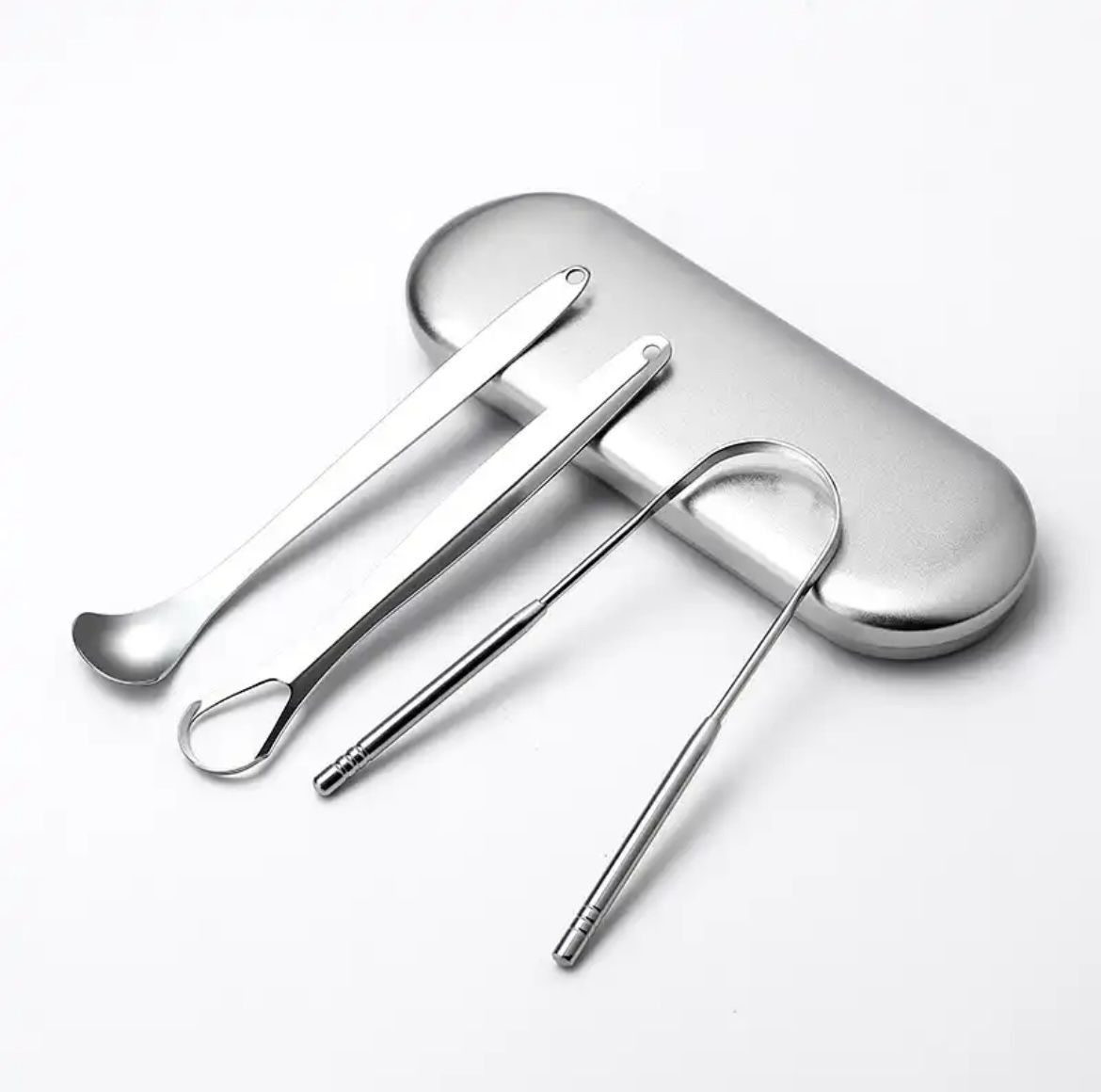 3 Pcs/set Stainless Steel Tongue Scraper