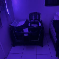 Full Playpin With Bassinet And All The Pieces 