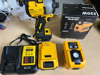 DeWalt with Charger  Batteries and inverter