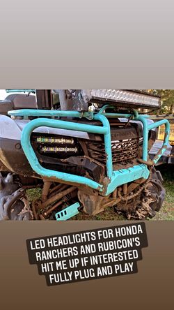 Honda Forman, Rancher, Rubicon Led Headlights Plug And Play