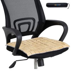 Summer Cooling Office Chair Cushion, Car Seat Cushion, Natural Bamboo Comfortable Breathable Cover Mat, Home Sofa Pads