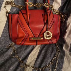 Red Versace Purse Pocketbook 