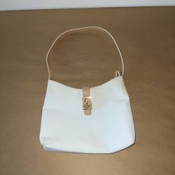 Ralph Lauren White Leather Bag