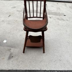 Antique Wooden High Chair