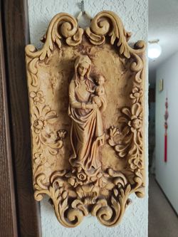 Large German wax picture