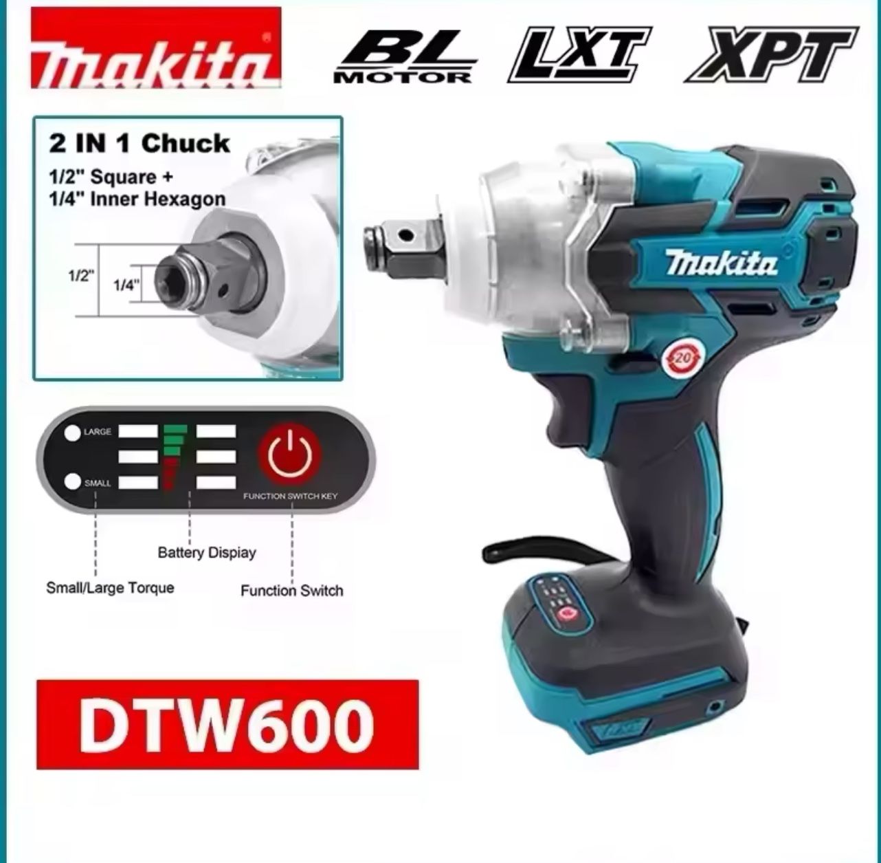 MAKITA DTW600 MID TORQUE And ANGLE GRINDER