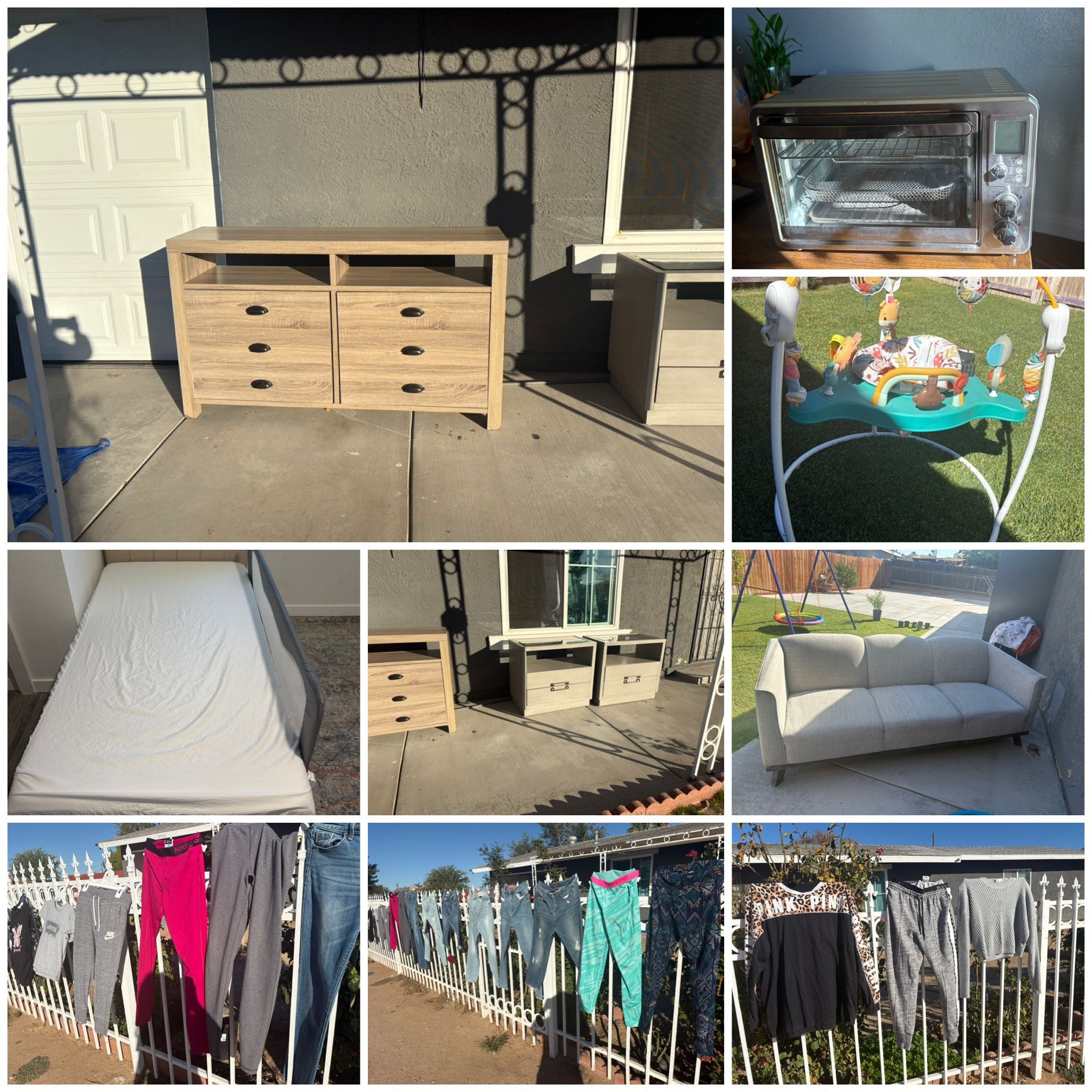 Till 6 pm Yard sale  9939 8th Ave Hesperia CA 92345 (cash only) ,we’d,Friday,