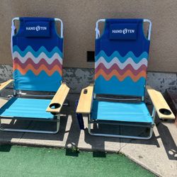 Pair Of Hang Ten Beach Chairs for Sale in Los Angeles CA OfferUp