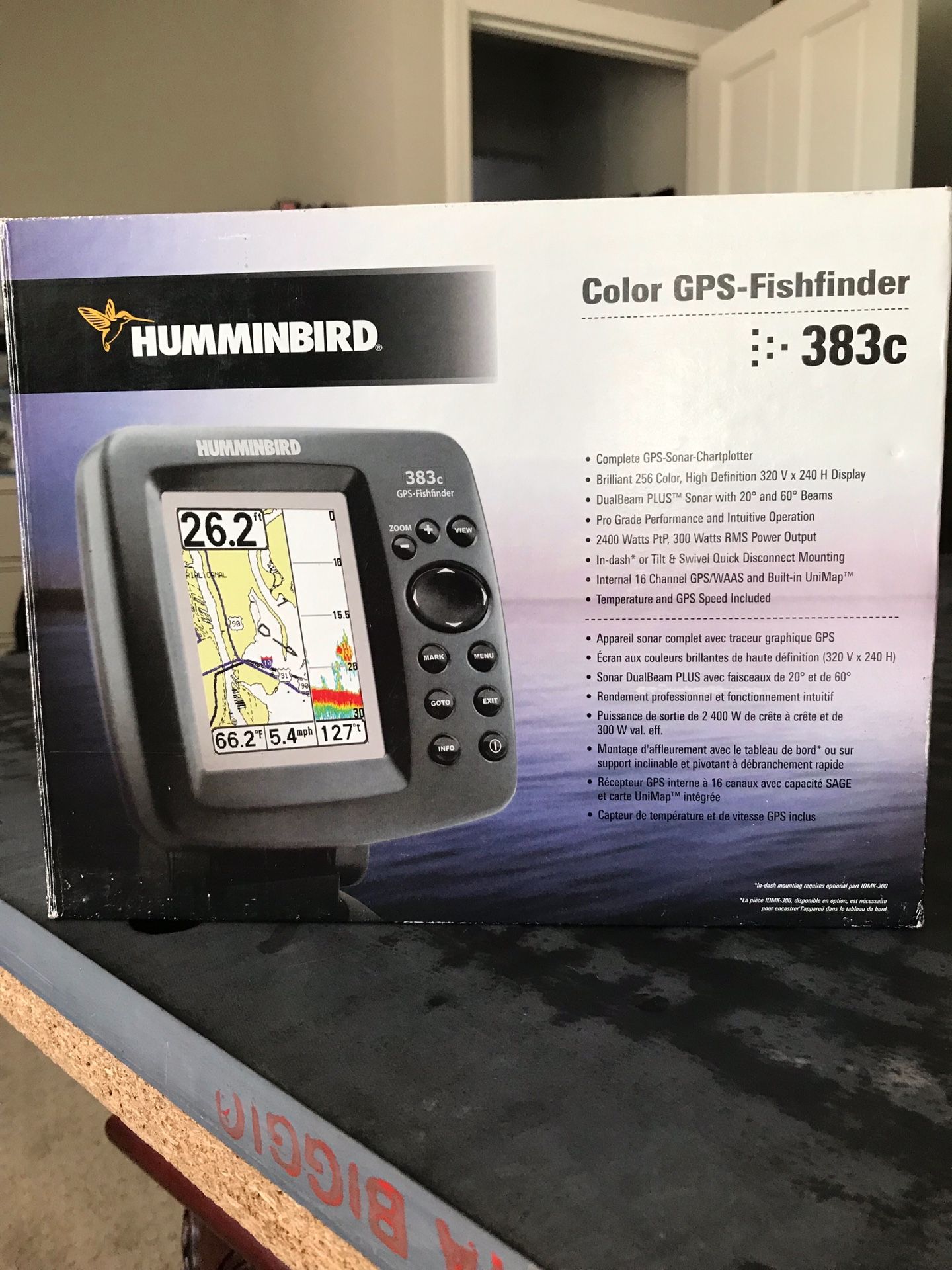 383C PORTABLE HUMMINBIRD Fishfinder